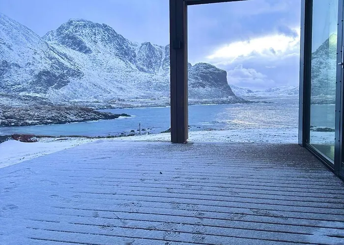 Panoramic Seaside In Vesteralen - Arctic Ocean Views - Close To The بيت للعطل *